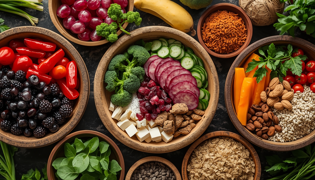 Flexgreenspark harvest bowls with varied ingredients